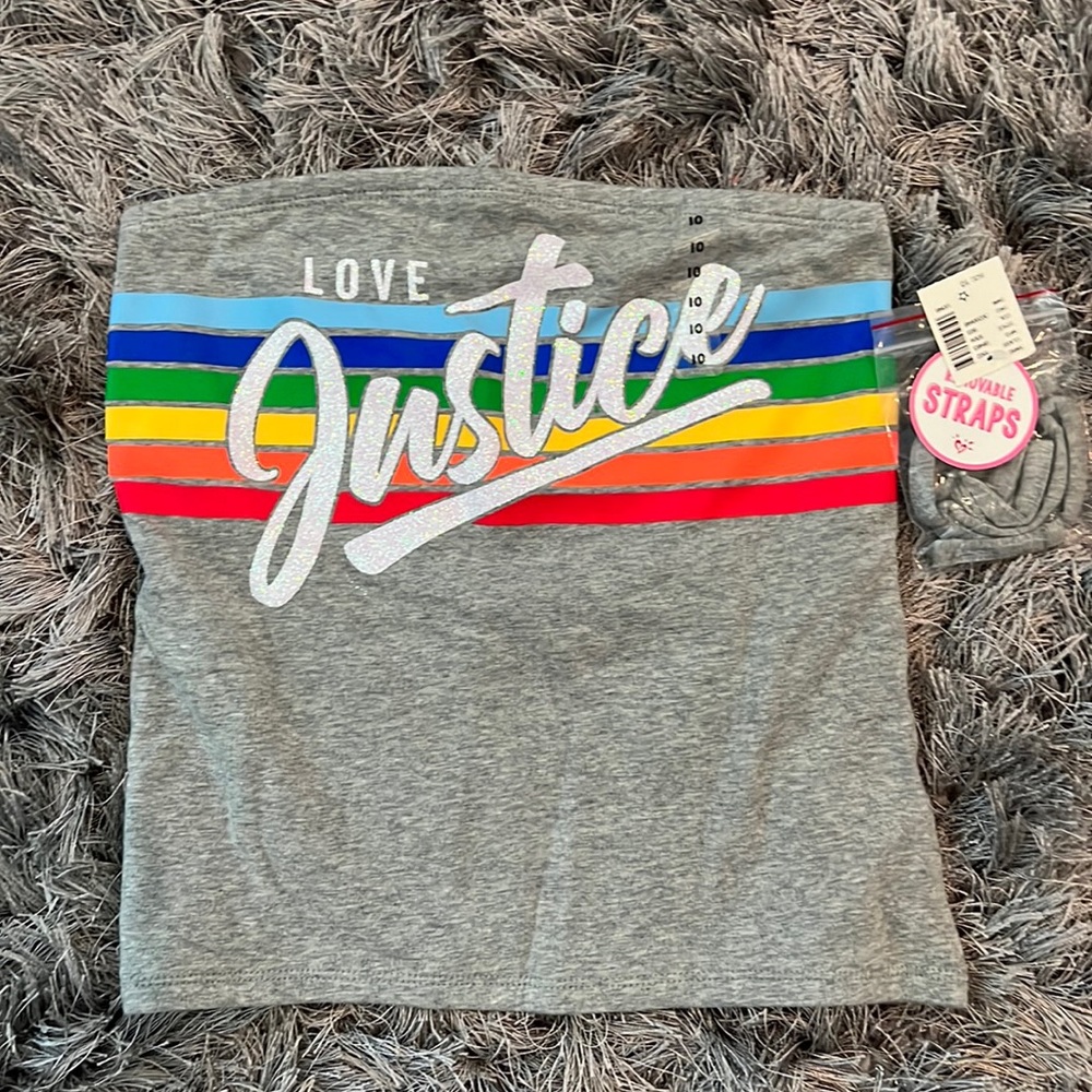 Justice Rainbow Tube Top - 10